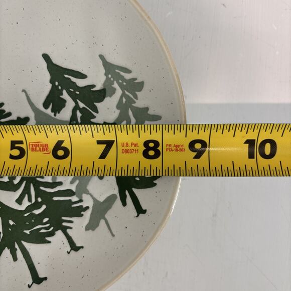 Eli & Ana Evergreen Forest Trees Set Of 4 Salad Plate 8.5” Christmas Winter NEW - Picture 3 of 3